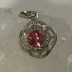 Art Deco pink tourmaline Pendant